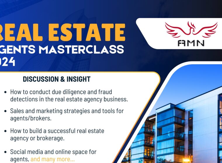 AM Network To Organize A Real Estate Agents MasterClass On May 4th 2024